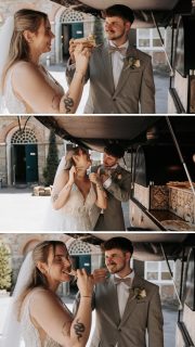 30 Grad ☀️ Die Sonne brennt, italienischer Vibe liegt in der Luft – und dann kommt der Pizzawagen. 🍕

Nach dem Sektempfang stoßen Lena & Samu nochmal an – diesmal mit einem Stück frischer Pizza statt mit Sektglas in der Hand und einem Grinsen im Gesicht.

Und das Schöne: Ein Pizzawagen muss nicht nur im eigenen Garten möglich sein. Auch bei Locations wie der alten Schlossfabrik lässt sich sowas wunderbar umsetzen.

Genau diese spontanen Ideen sind es die eine Hochzeit unvergesslich machen. Kein Drehbuch, einfach Bauchgefühl.

Wer hätte auch gerne einen Pizzawagen bei der Hochzeit? 👇

Schicke es jemanden der an seiner Hochzeit auch unbedingt einen Pizzawagen braucht 🍕 Oder schick’s deinem/r Partner/in falls ihr das nachmachen wollt 😄

#hochzeitsfotografieNRW #pizzahochzeit #hochzeitNRW #hochzeitsfotografinmitherz #hochzeitsfotografköln