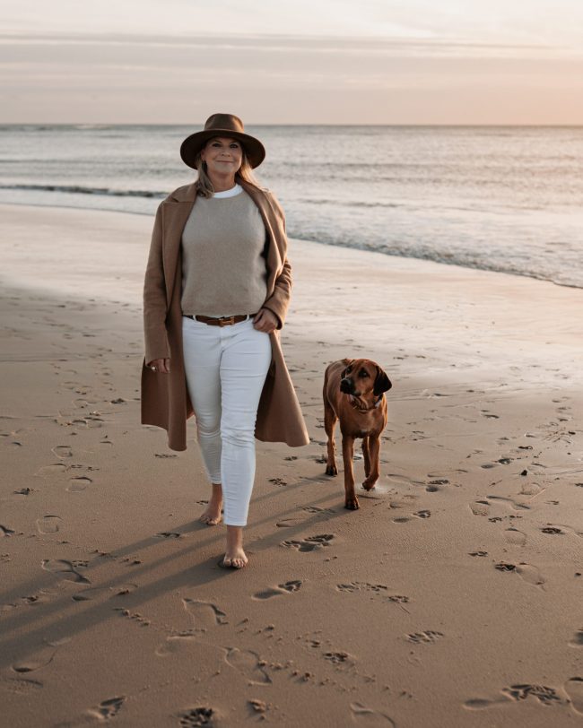 Fotoshooting mensch und hund
